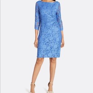 Tahari Blue Lace Dress